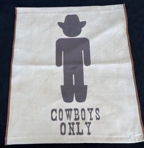 Cowboys Only Cowboy Western Out West Tapestry Wall Hanging - Picture 1 of 2