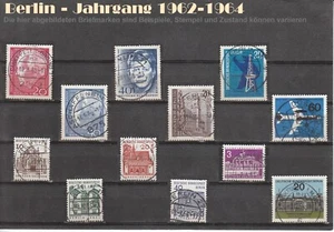 Berlin Jahrgang 1962-1964 gestempelt Lot Sammlung - Bild 1 von 1