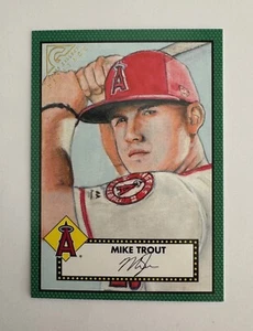 2018 Topps Gallery Heritage Green #H-35 Mike Trout 171/250 Angels - Picture 1 of 2