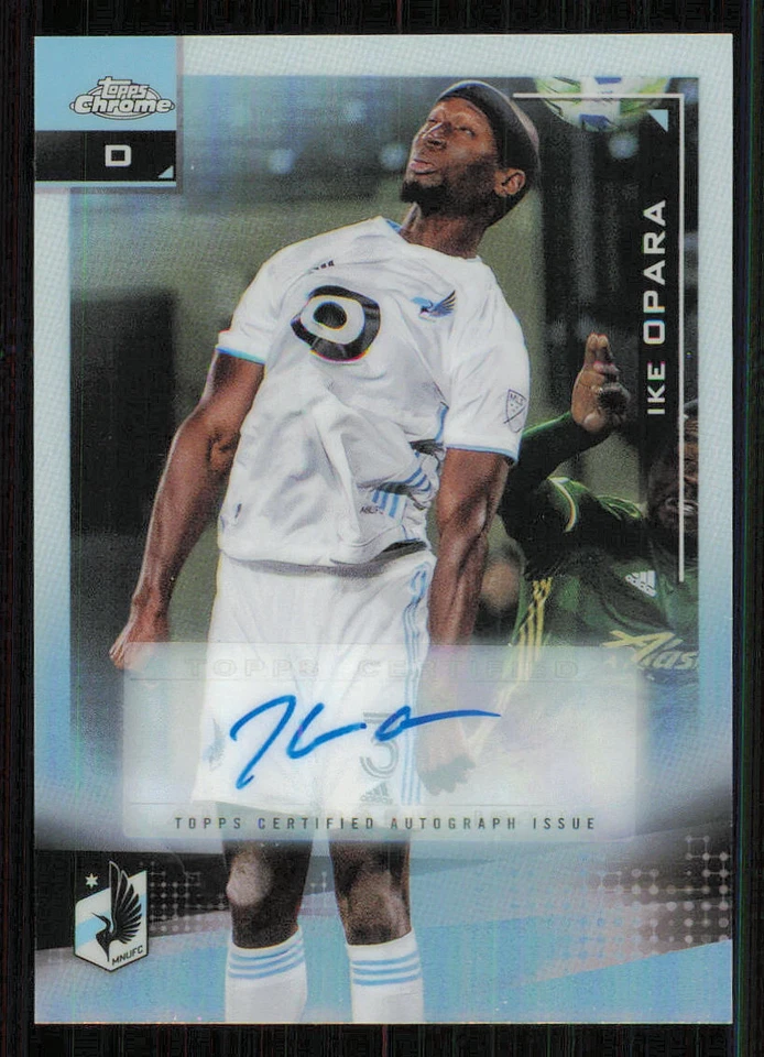 2021 Topps Chrome MLS AUTO #80 Ike Opara - Image 1 of 2