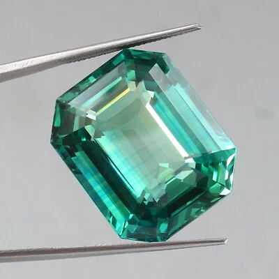 AAA Natural Ceylon Blue Green Parti Sapphire Loose Radiant Cut Gemstone 72.70 Ct - Image 1 of 4