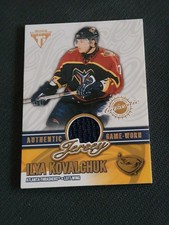 2002-03 PACIFIC TITANIUM ILYA KOVALCHUK #3 #ed 184/606 GAME WORN JERSEY