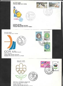 Turkey Cyprus N 1976 1979 1981 3 FDC Montreal Anniversary CEPT - Picture 1 of 2