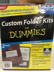 Kits de carpetas personalizadas para presentación de maniquíes paquete de 2 carpetas borgoña  - Imagen 1 de 4