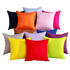 Plain Solid Candy Color Decorative Trow Pillow Case Comfortable for Home and Bed