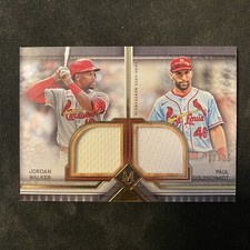 2023 Topps Museum Collection Jordan Walker Paul Goldschmidt Dual Relic /25 Card