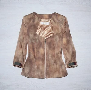 ELISABETTA FRANCHI Womens GOLD Jacket Size IT40 - Picture 1 of 8