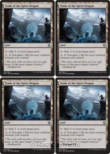 MTG - 4x TOMB OF THE SPIRIT DRAGON - Khans of Tarkir (U) - Picture 1 of 1