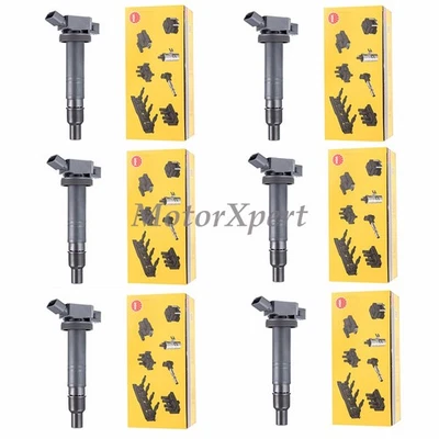 6pcs 90919A2001 OEM NGK Ignition Coils for 2008-2015 LEXUS IS500 SCION XB TOYOTA - Image 1 of 4