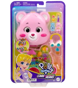 Polly Pocket Care Bears kompaktes Spielset mit Puppen, Auto & Zubehör ~ Lagerware - Bild 1 von 3