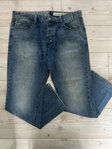 RJR. John Rocha Herren Button Fly Jeans Blau Regular Straight W38 L30 - Bild 1 von 13