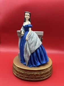 Gone With The Wind San Francisco Music Box Company ~Scarlett O'hara Blue Dress - Picture 1 of 6