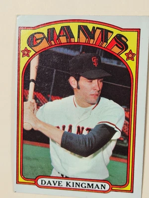 1972 Topps #147 Dave Kingman - San Francisco Giants RC EXCELLENT card is scanned - Image 1 of 2