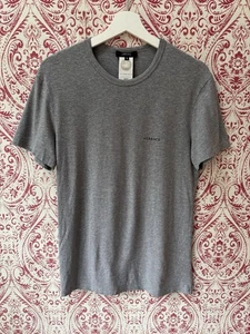 Versace Men’s Grey Essential Logo T Shirt Size 4 Medium - Picture 1 of 8