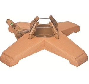 Albero di Natale KRINNER supporto per albero di Natale Vario legno massello faggio design 47 cm - Foto 1 di 6