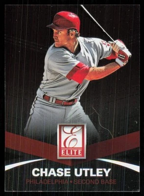 2015 Panini Elite Chase Utley Philadelphia Phillies #89 - Imagem 1 de 2