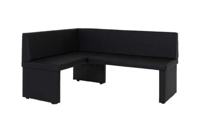 Eckbank, Esszimmerbank, Sitzbank, Bank, Taina schwarz rechts - Bild 1 von 2