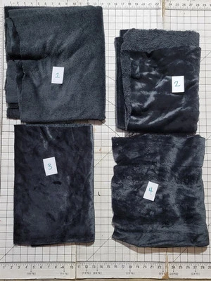 Sew Lush Fabric/Joann  Black/ Soft and Plush Non Stretch Velvety Fabric Rements  - Image 1 of 4