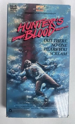 Hunters Blood (VHS 1987) Sam Bottoms, Kim Delaney, Backwoods Psychos TESTED - Image 1 of 4