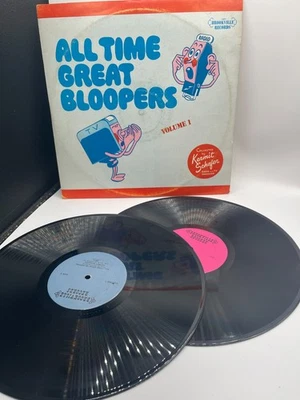 All Time Great Bloopers Volume 1 Vinyl 2 Record LP Set 1970’s - Image 1 of 2