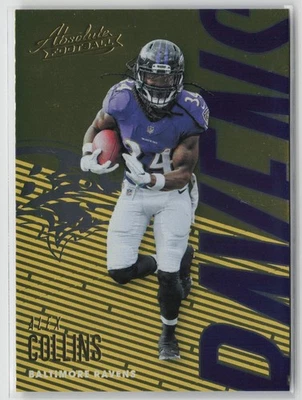 2018 Panini Absolute Alex Collins #8 Baltimore Ravens Football - Image 1 of 2