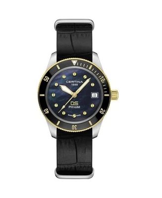 Reloj informal de cuarzo analógico para mujer CERTINA vestido clásico madreperla esfera Wate Foto 1 de 4