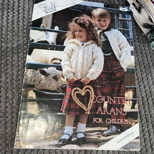 knitting pattern booklet no 598 Kids Aran collection. 8 designs fit age 1 - 10 - Picture 1 of 4