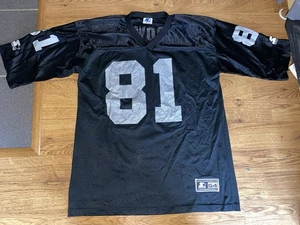Vtg 90s Starter Los Angeles Raiders #81 Tim Brown Football Jersey Size 54 XXL - Picture 1 of 7