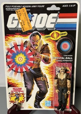 G.I. Joe ARAH “Crystal Ball” Cobra Hypnotist v1 3.75”  (Vintage 1986) Brand New - Image 1 of 4