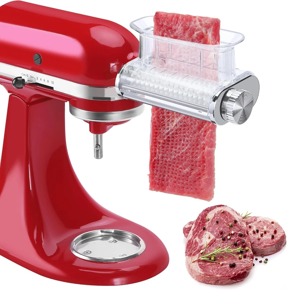 Accesorio ablandador de carne ajustable de 3 espesores para batidoras de pie Kitchenaid, Du Foto 1 de 4