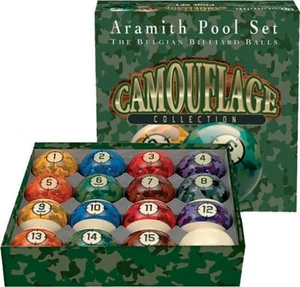 Bolas de piscina belgas Aramith colección CAMUFLAJE, ENVÍO GRATUITO EN EE. UU. - Imagen 1 de 1