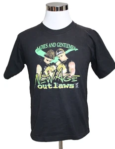 MENS VINTAGE 90s 1998 WWF NEW AGE OUTLAWS T SHIRT NAO Fits M Tagged XL Vtg - Picture 1 of 7