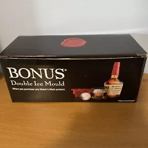 BRAND NEW | Maker's Mark Bourbon Double Ice Mould Ball Round Ice Cube Tray - Picture 1 of 1
