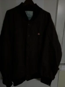 Vintage LRG Wool Dark Brown Mens Jacket XXL/TTG Lining 100% nylon - Picture 1 of 2
