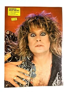 OZZY OSBOURNE / BLACK SABBATH / REVISTA PÁGINA COMPLETA PINUP PÓSTER RECORTE (5) - Imagen 1 de 1