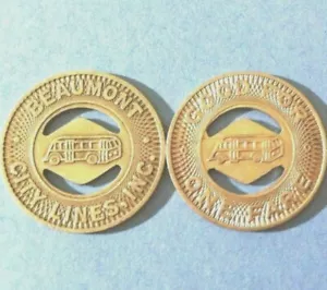 BEAUMONT CITY LINES Gut für 1 Tarif BUS TRANSIT Token Münze NICKEL Texas TX 65I - Bild 1 von 3