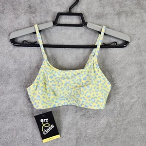 Girls Cool Cat Bikini Swim Top art class Blue/Yellow Size M (7/8) - Picture 1 of 8