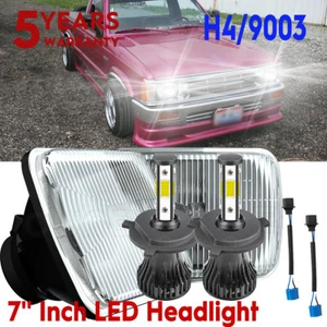 Par de faros LED H4 Hi-lo negros de 5x7"" 7X6" para Mazda B2200 B2600 RX-7 - Imagen 1 de 17