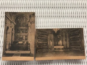2 cartoline d'epoca Tarjeta Postale El SCORIAL interno chiesa e tomba dei re - Foto 1 di 4