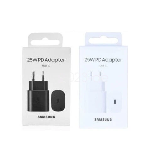 Original Samsung 25W Schnellladegerät Netzteil USB-C Kabel Galaxy S23 S24 A54 5G - Bild 1 von 4