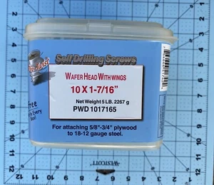 Pro-Twist 1-7/16" #10 Sperrholz - Metallschrauben Wafer Head #2 Kreuzschlitz verzinkt - Bild 1 von 7