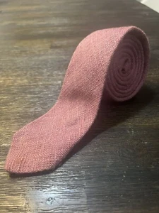 Austin Manor Pink Solid Cloth Tie Extra Slim - Picture 1 of 5