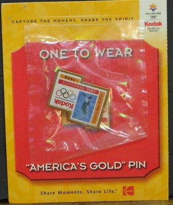 Olympic Games Great Moments Pin One to Wear Eric Bergoust Freestyle Skiing 1998 - Image 1 of 4