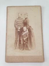 uraltes Kabinettfoto Prinz und Prinzessin Wilhelm von Preußen  mit Kind 1887