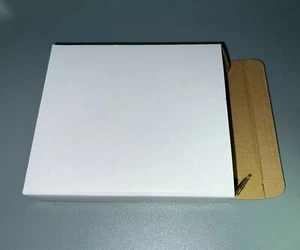 1" TALL 5"X5" CORRUGATED CD CASE CARDBOARD MAILER, CRAFT SHIP BOX, SF002T (Z56F) - Picture 1 of 3