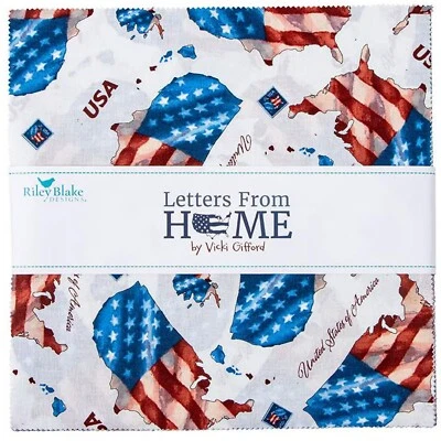 Letters from Home 10" Stacker by Vicki Gifford for Riley Blake Designs - Image 1 of 2