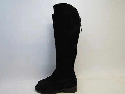 Sole Society Andie Womens Sz 11 Black Nubuck Leather Zip Riding 17" Shaft Boots - Image 1 of 4