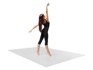 Home dance vinyl floor in grey - 180cm x 120cm - Picture 1 of 5