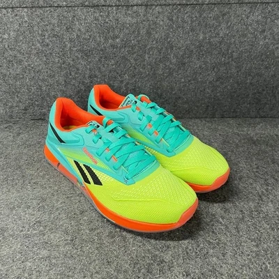 Zapatos de Entrenamiento REEBOK Nano X4 Unisex Talla US 8.5 Verde/Amarillo/Negro Foto 1 de 4