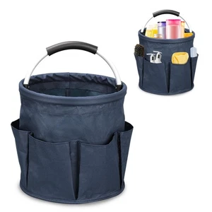 17L Portable Cleaning Bucket Organiser, 6 Pockets Foldable Cleaning Caddy wit... - Picture 1 of 8